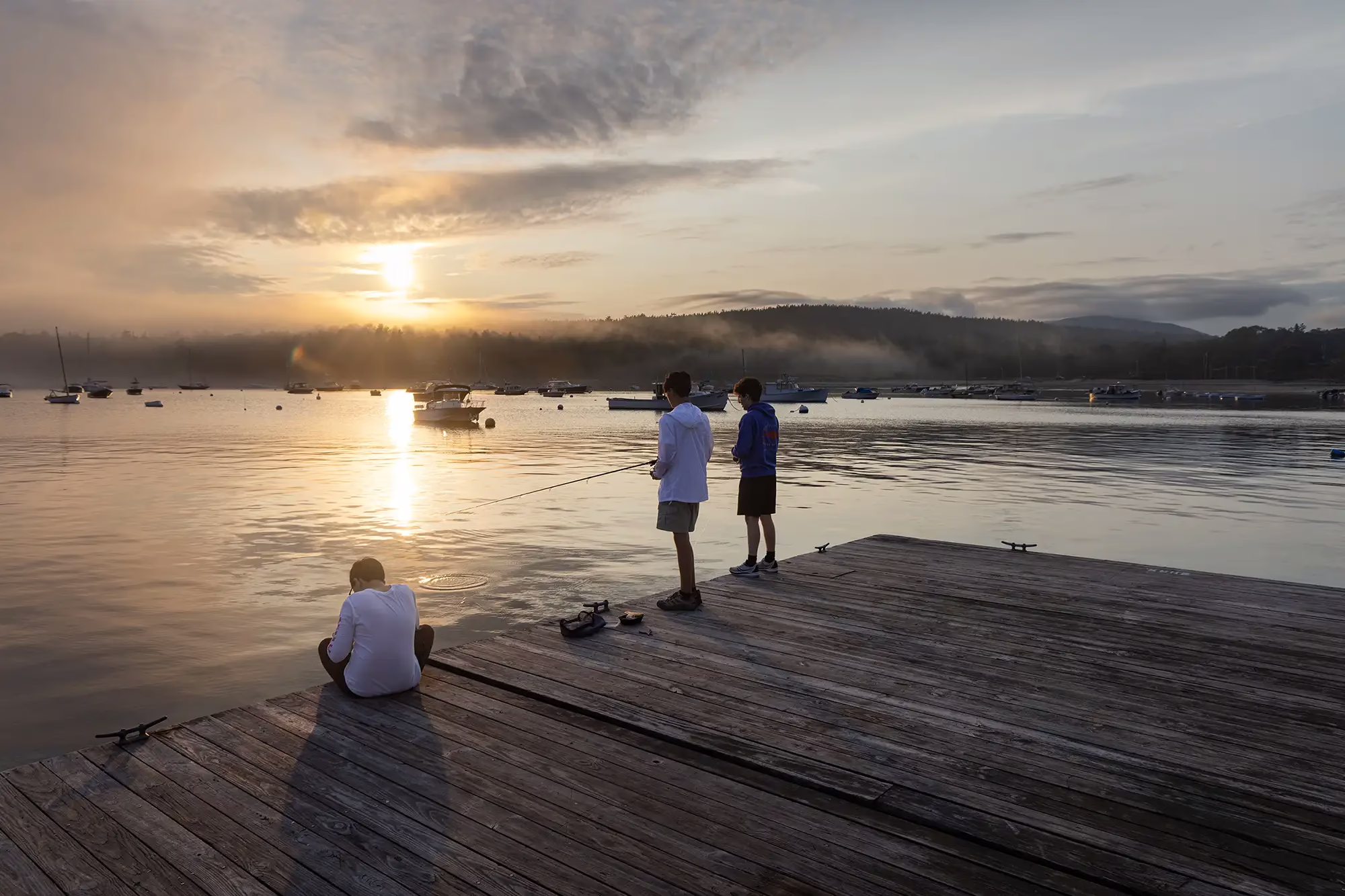 campers-fishing Campers fishing from dock